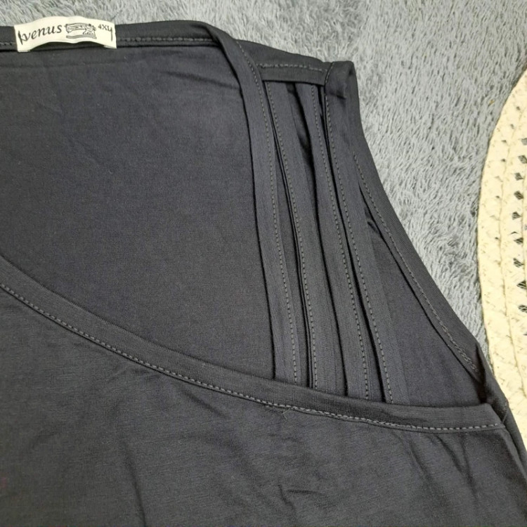 Buy women's black viscose top