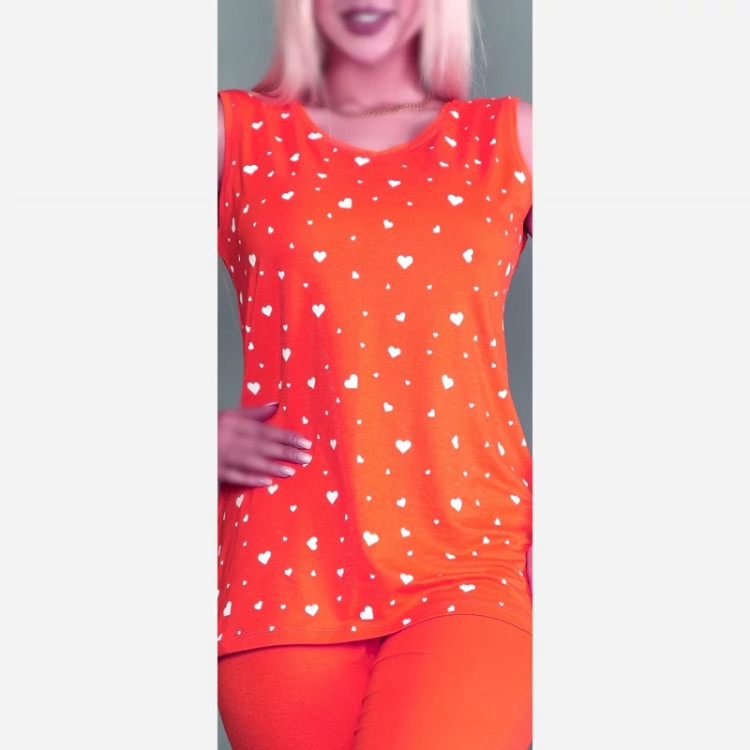 خرید تاپ ویسکوز قلبی دخترانه