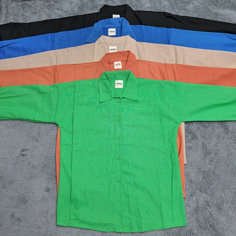 خرید شومیز کتان پاییزی زنونه