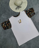 تیشرت نخ پنبه زنانه سفید