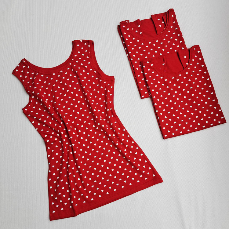 خرید تاپ قلبی یلدایی ولنتاینی دخترانه زنانه