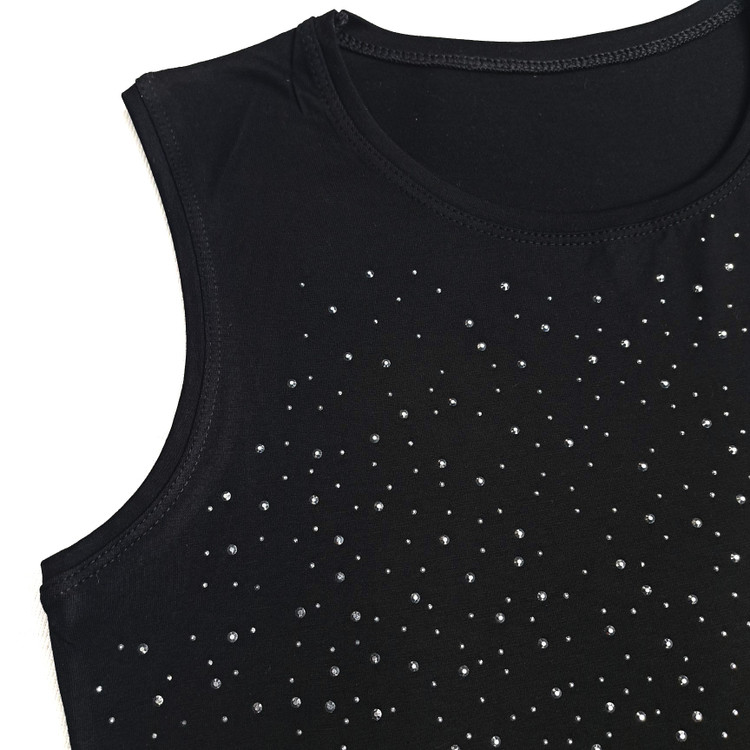 خرید تاپ آستین حلقه ای تمام سنگ