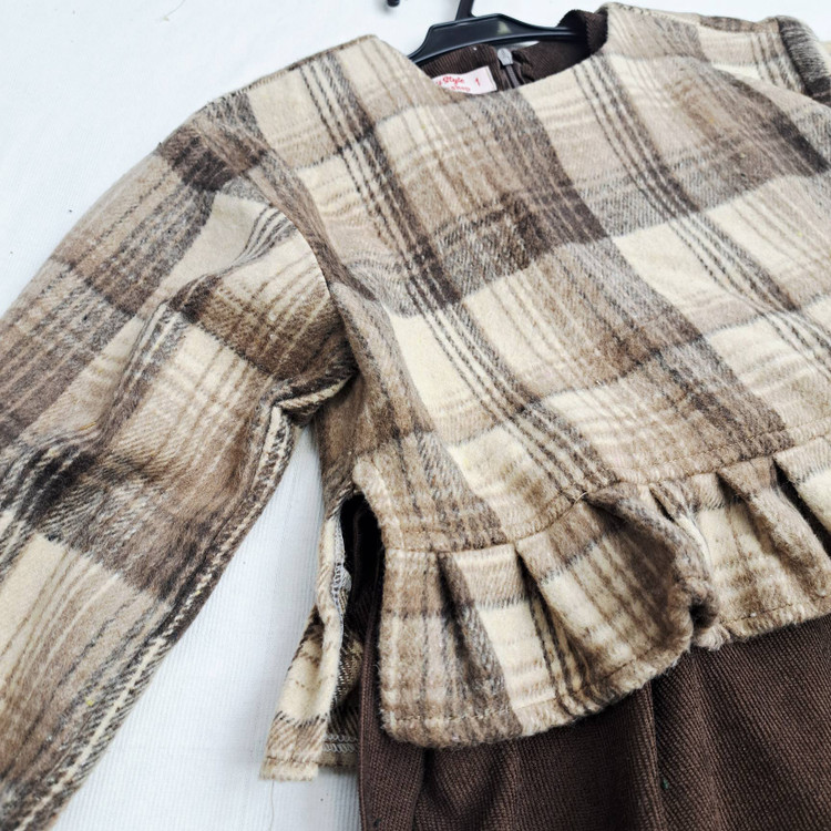 ست کت و سارافون پشمی دخترونه