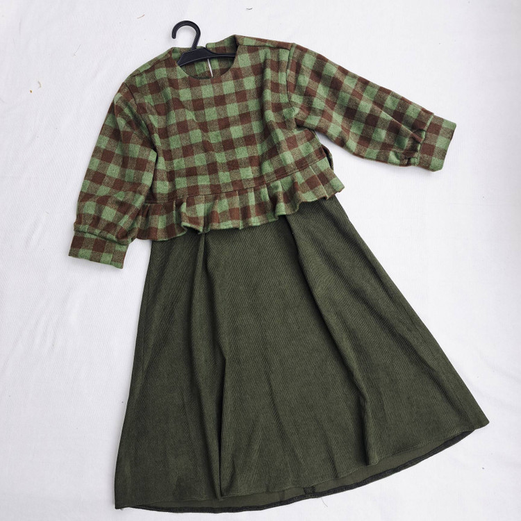 خرید ست شنل و سارافون کبریتی بچه گانه