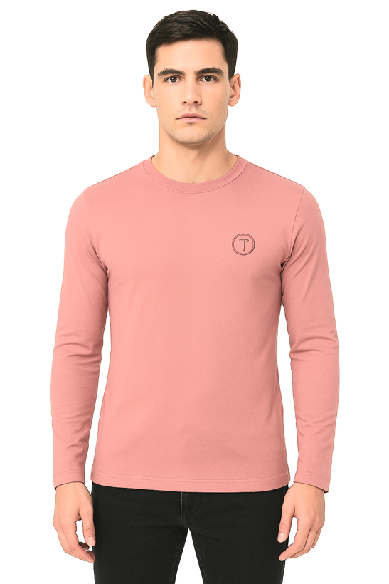 Buy simple men's cotton long-sleeved blouse