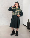 خرید کت و سارافون دخترونه عیدانه سبز