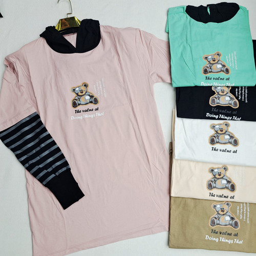 خرید بلوز کلاهدار فینگردار تدی