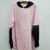 بلوز کلاهدار فینگردار چاپ hope