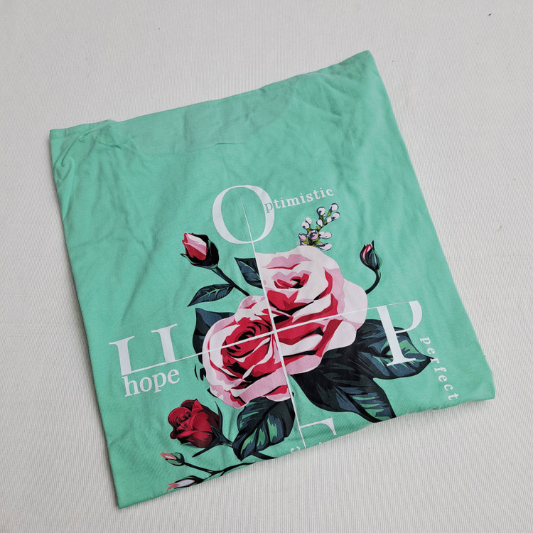 Buy a hooded blouse with rose print for girls and women