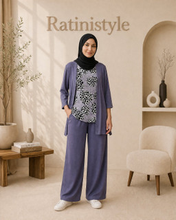 بلوز دو پی اس آستین سه ربع زنانه طرح برگ
